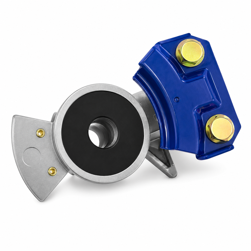 Service Gladhand Compatible with Universal Applications – Blue – 1/2in Female Pipe Thread – Aluminum Casting with Full-Face Rubber Seal – Compatible with 1011S – 035045