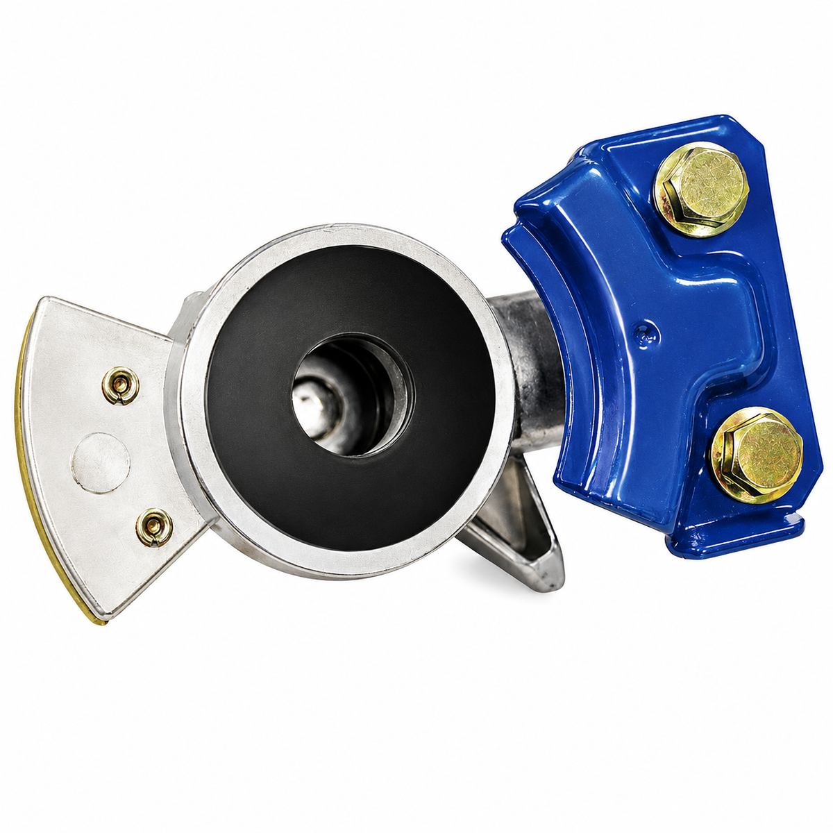 Service & Emergency Gladhand Pair Compatible with Universal Heavy-Duty Truck & Trailer Applications – Blue & Red – 1/2in FPT – Aluminum Casting with Full-Face Rubber Seals