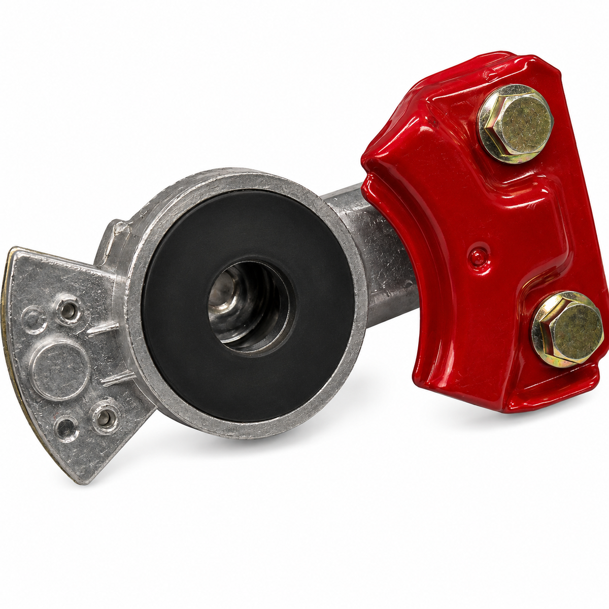 Service & Emergency Gladhand Pair Compatible with Universal Heavy-Duty Truck & Trailer Applications – Blue & Red – 1/2in FPT – Aluminum Casting with Full-Face Rubber Seals
