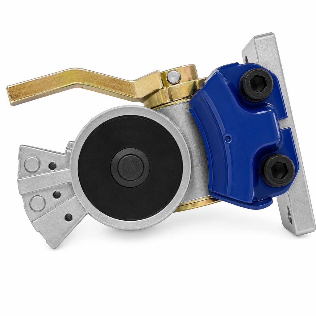 Shutoff Gladhand Service Compatible with Universal Applications – Blue 2-Bolt Plate Mount with 3/8in Female Pipe Connection – Compatible with 9202 – 035151 – 441004