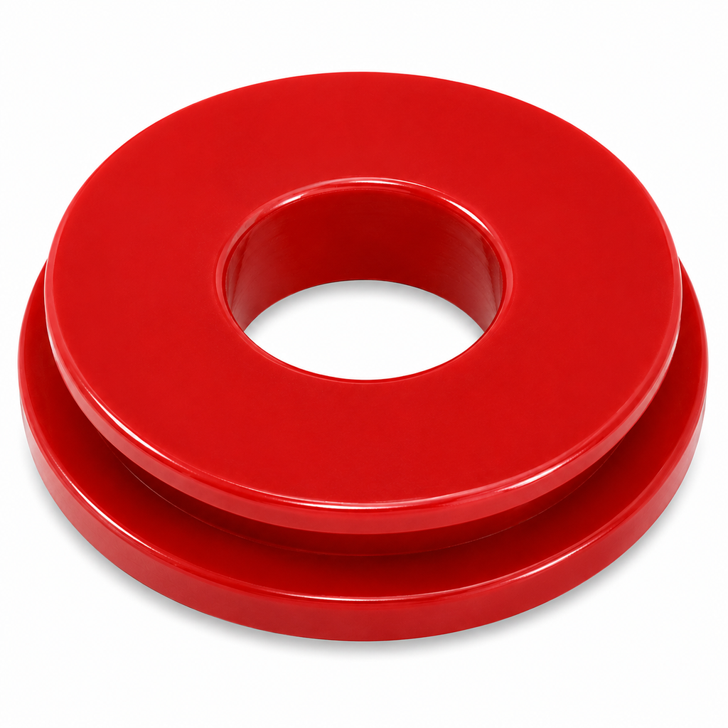 Gladhand Seal Red Poly Small Face Compatible with Heavy-Duty Truck & Trailer Air Brake Applications – Pack of 10 – Compatible with 101115R – 441737 – DA9017R – GT-2601