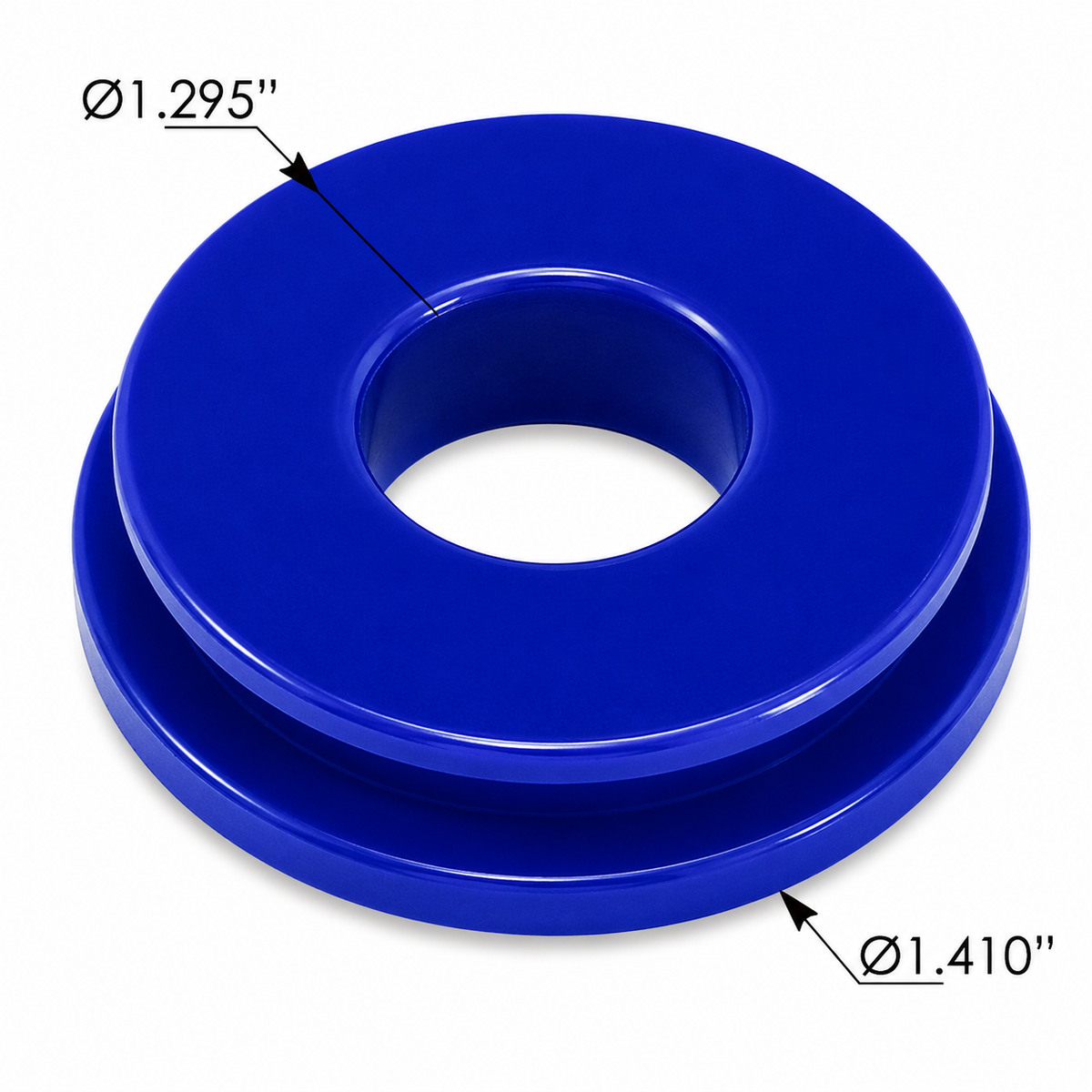 Gladhand Seal Blue Poly Small Face Compatible with Heavy-Duty Truck & Trailer Air Brake Applications – Pack of 10 – Compatible with 101115B – 441738 – DA9017B – GT-2602