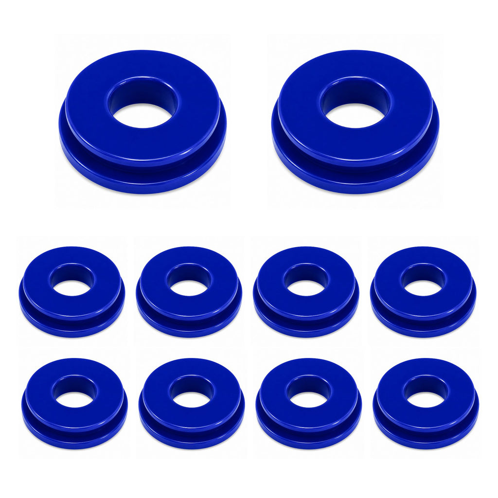 Gladhand Seal Blue Poly Small Face Compatible with Heavy-Duty Truck & Trailer Air Brake Applications – Pack of 10 – Compatible with 101115B – 441738 – DA9017B – GT-2602