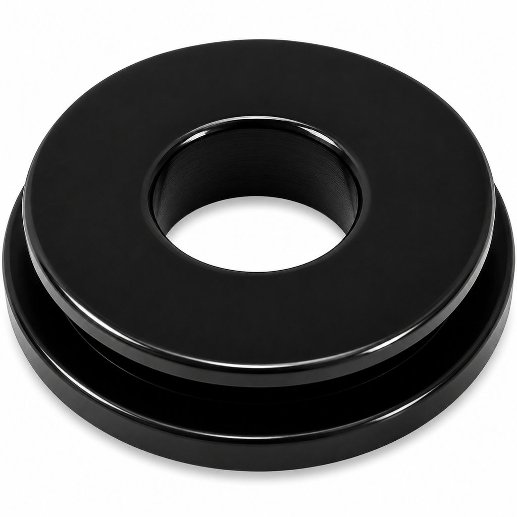 Gladhand Seal Black Poly Small Face Compatible with Heavy-Duty Truck & Trailer Air Brake Applications – Pack of 10 – Compatible with 101114 – 441739 – GT-2603