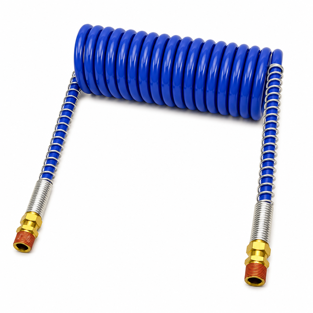 Single Air Coil 15ft Red & Blue Pair Compatible with Universal Applications – 1/2in OD with 1/2in Male Pipe Fittings – Compatible with 16215R – 022026 – 451036NR – 16215B – 022027 – 451036NB