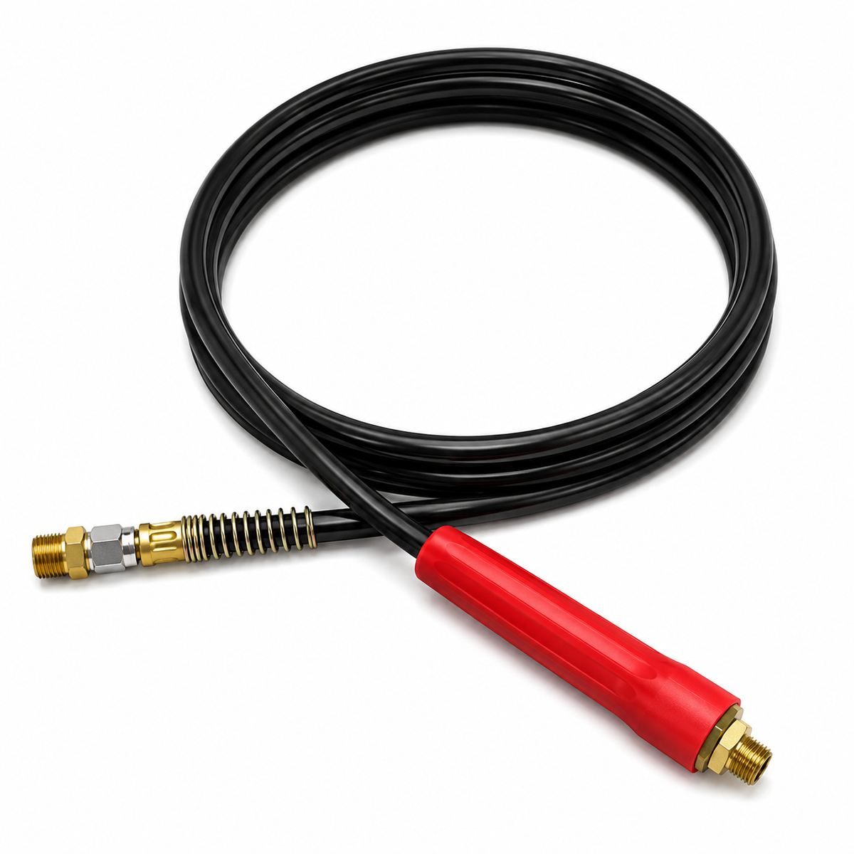 Rubber Air Line Service & Emergency 12ft Pair Compatible with Universal Applications – SAE J1402 / DOT FMVSS106 – 3/8in ID – Compatible with 16912B – 16912R