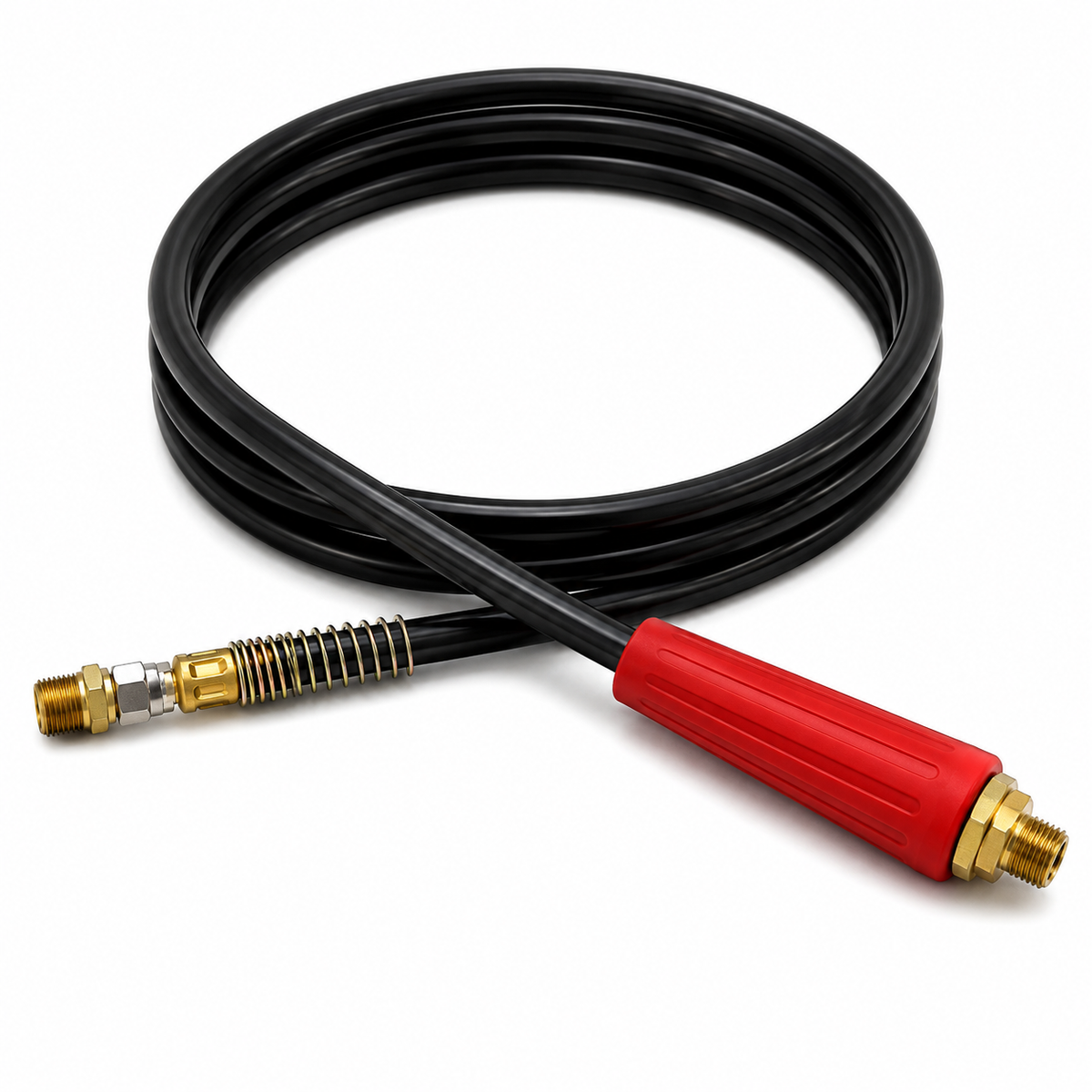 Rubber Air Line Service & Emergency 12ft Pair Compatible with Universal Applications – SAE J1402 / DOT FMVSS106 – 3/8in ID – Compatible with 16912B – 16912R