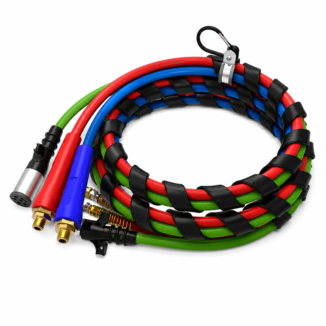AirPower 3-in-1 Line 12ft Compatible with Universal Applications – Air & ABS Combination Assembly – Spiral Wrapped – Compatible with 13A1201, 451180