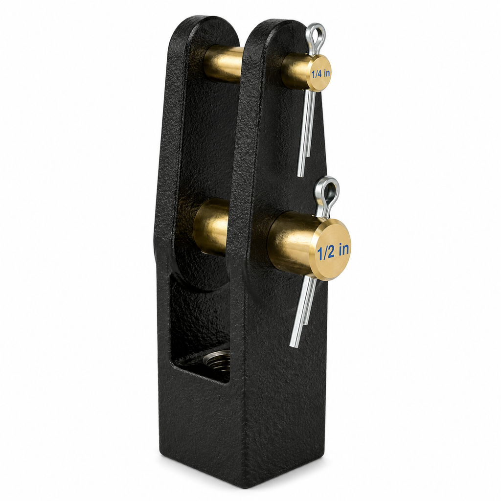 Clevis Kit Crewson Type Extended Compatible with Heavy-Duty Brake Applications – 5/8in-18 Threads – Black – Compatible with MC8480KTS