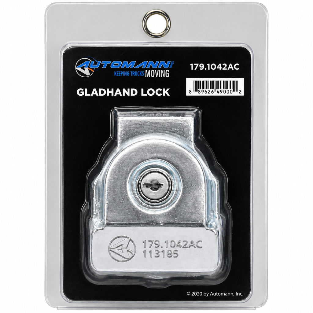 Gladhand Lock Compatible with Universal Applications – Cast Aluminum Chrome Finish with 2 Keys – Compatible with 90618