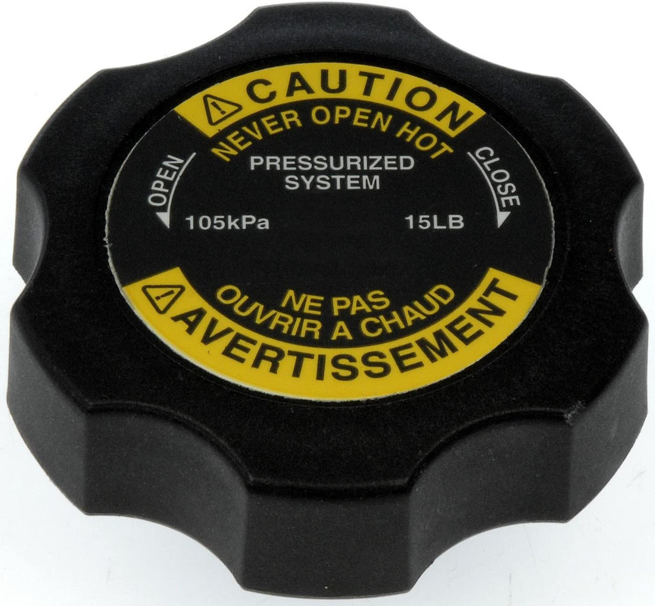 572.2002 - Coolant Surge Tank Cap 15LB PSI  0520763001, 0520763002, SC1002 Surge Tank Cap 15lb FPR, FLD, Columbia