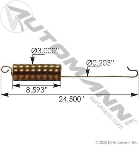 AUTOMANN International 9900 Hood Spring, Metal, Compatible with Car, Truck, SUV, Front Upper