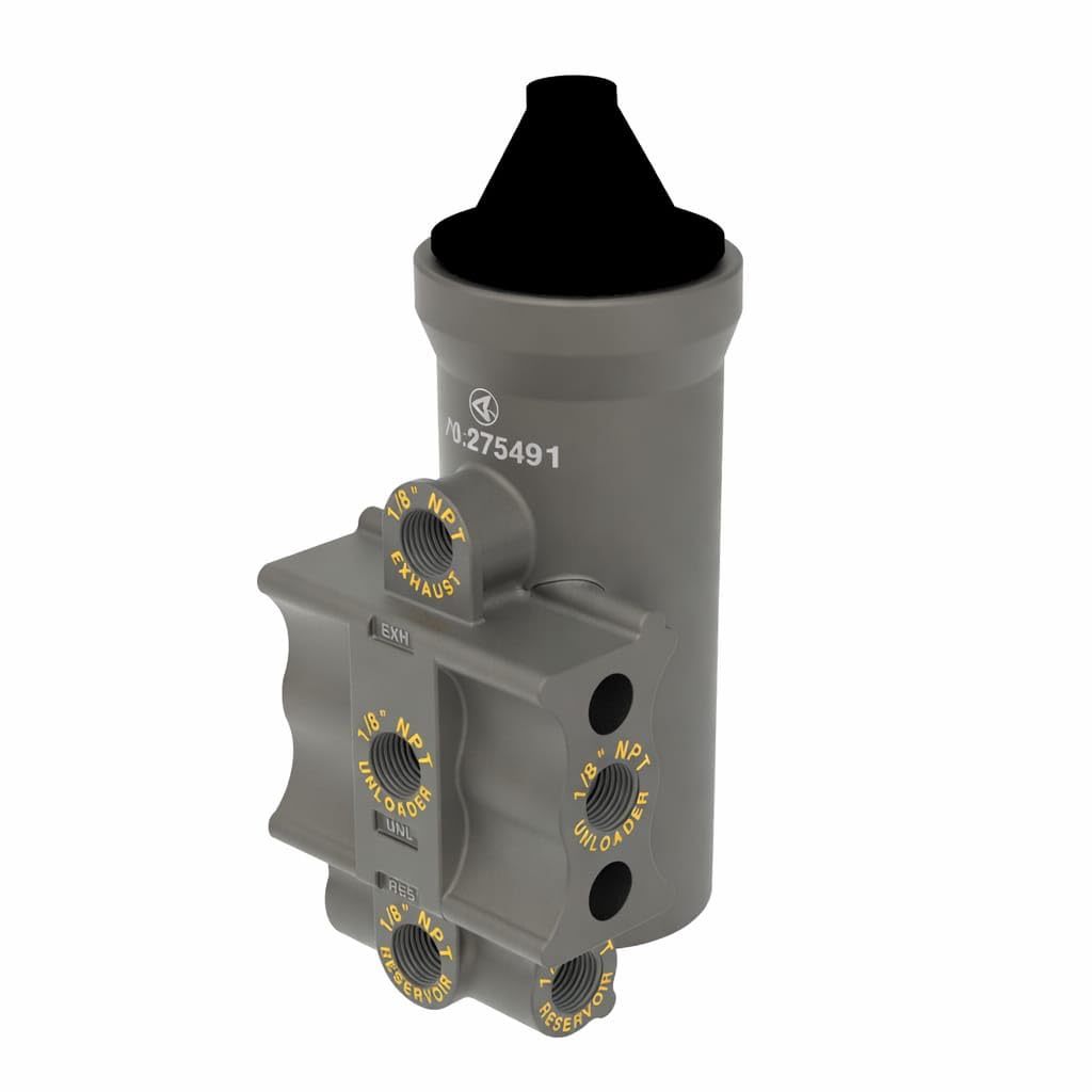 D2 Type Air Governor – 100 PSI Cut-in / 120 PSI Cut-Out, Adjustable – Includes Gasket & Plugs – Compatible with OEM 275491
