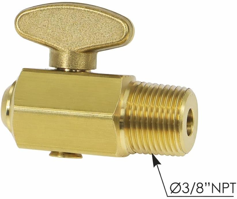 Drain Valve Wing Handle 3/8in NPT – 1/4 Turn, Low Pressure up to 30 PSI – Replaces 177.4041 – Compatible with OEM QDCR6016
