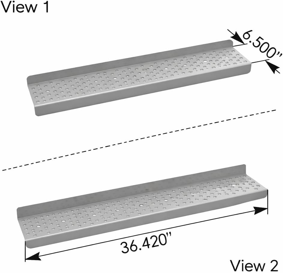 Step for Freightliner – 6.50 in Wide x 36.42 in OAL, Steel, Silver Finish – Compatible with OEM 22-74603-004, 22-52438-005
