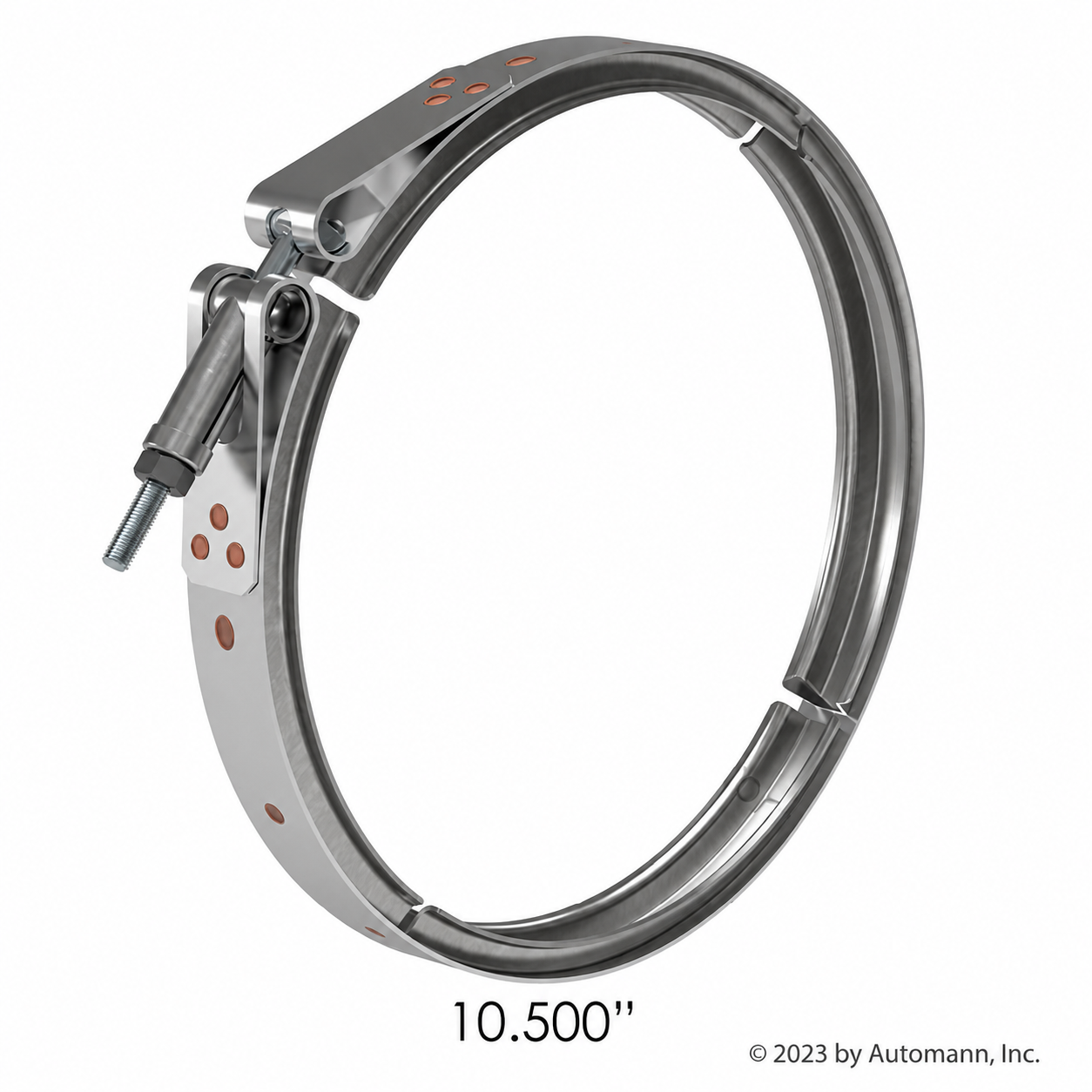 DPF V-Band Clamp Compatible with Detroit Diesel Freightliner Cascadia M2 Applications – 10.500in Nominal Diameter – Compatible with A6809950202 – DDEA6809950202