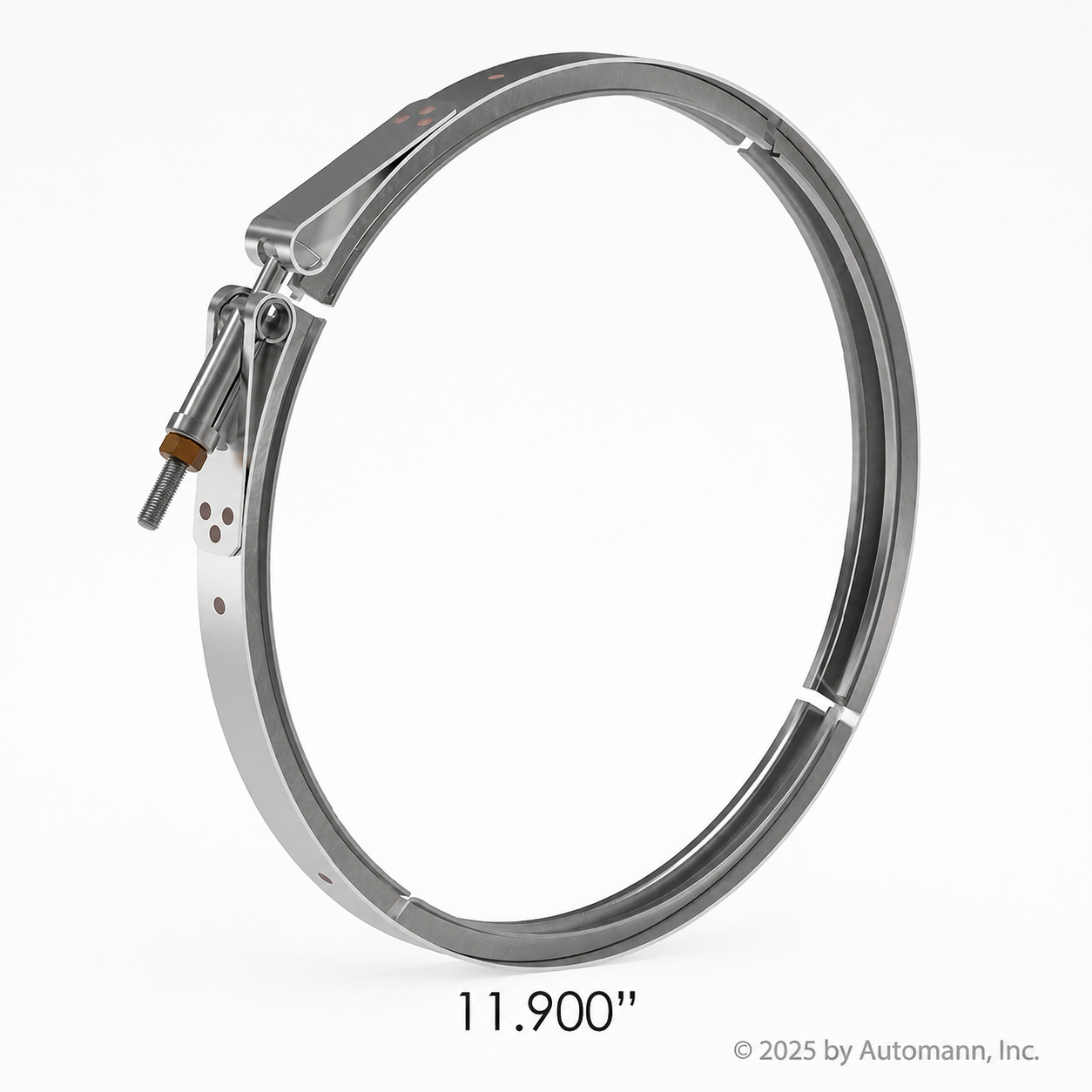 DPF V-Band Clamp Compatible with Cummins ISC ISC 8.3 ISL ISL9 Paccar PX8 Applications – 9.5in Body Size 11.900in Nominal Diameter – Compatible with 2871862 – Q187681