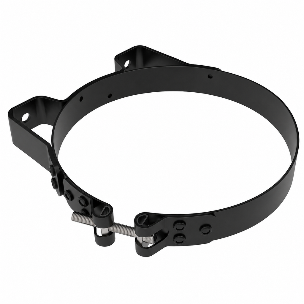 Muffler Clamp Bracket 9in – Black Powder Coated – Compatible with M002120 – MMB9