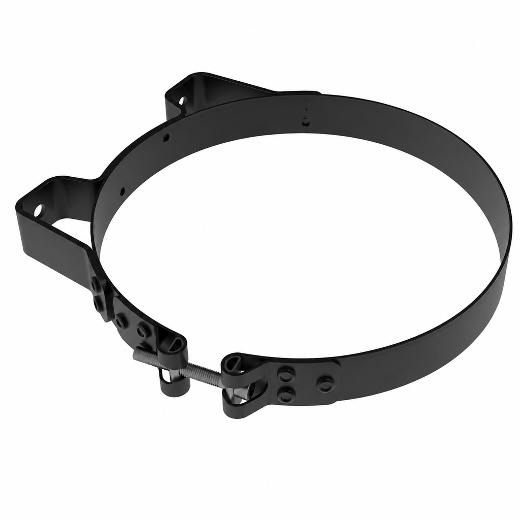 Muffler Clamp Bracket 10in – Black Powder Coated – Compatible with M002121 – MMB10