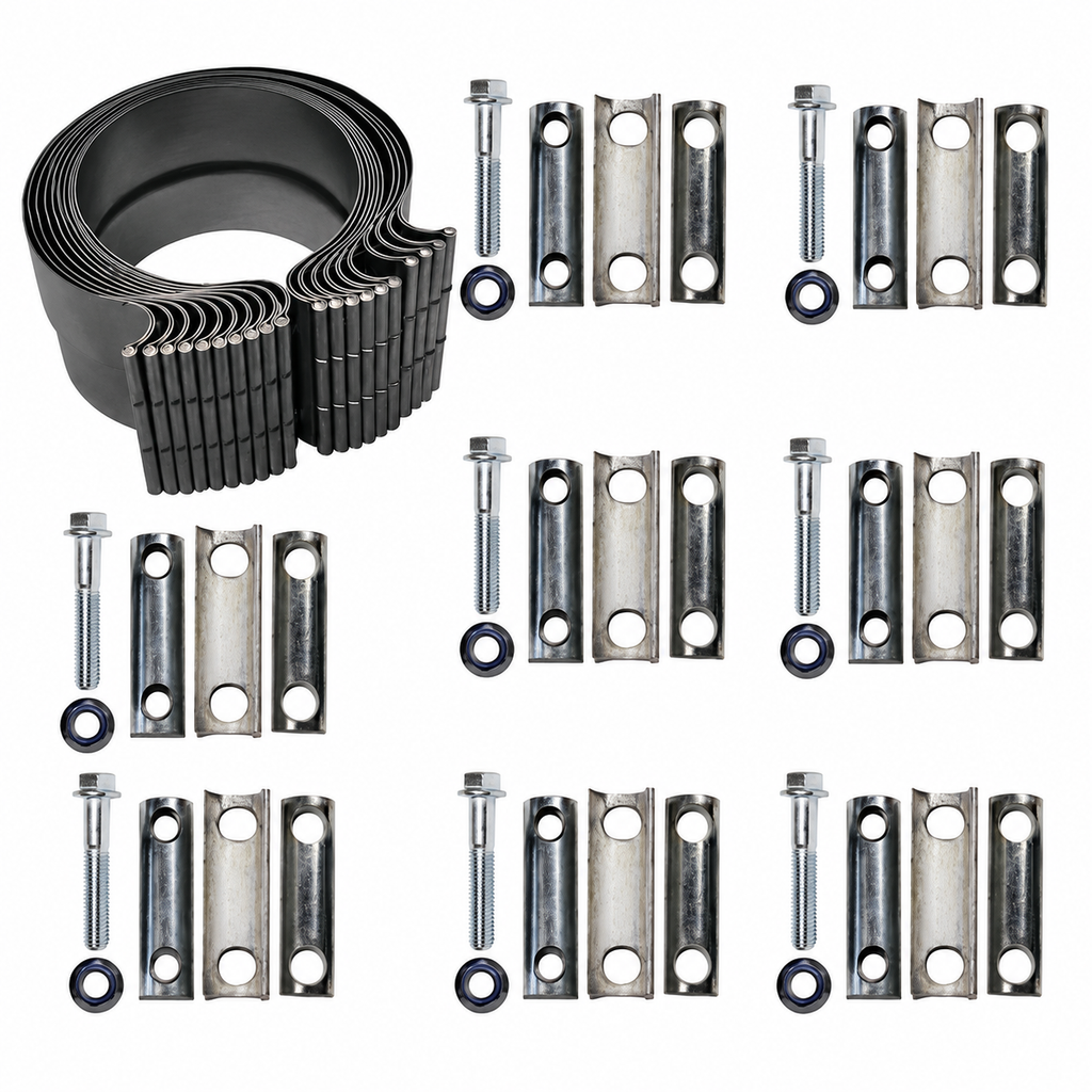 Exhaust Band Clamp Preformed 4in Compatible with Universal Applications – Aluminized Steel – Compatible with L40AB – PF4ABK