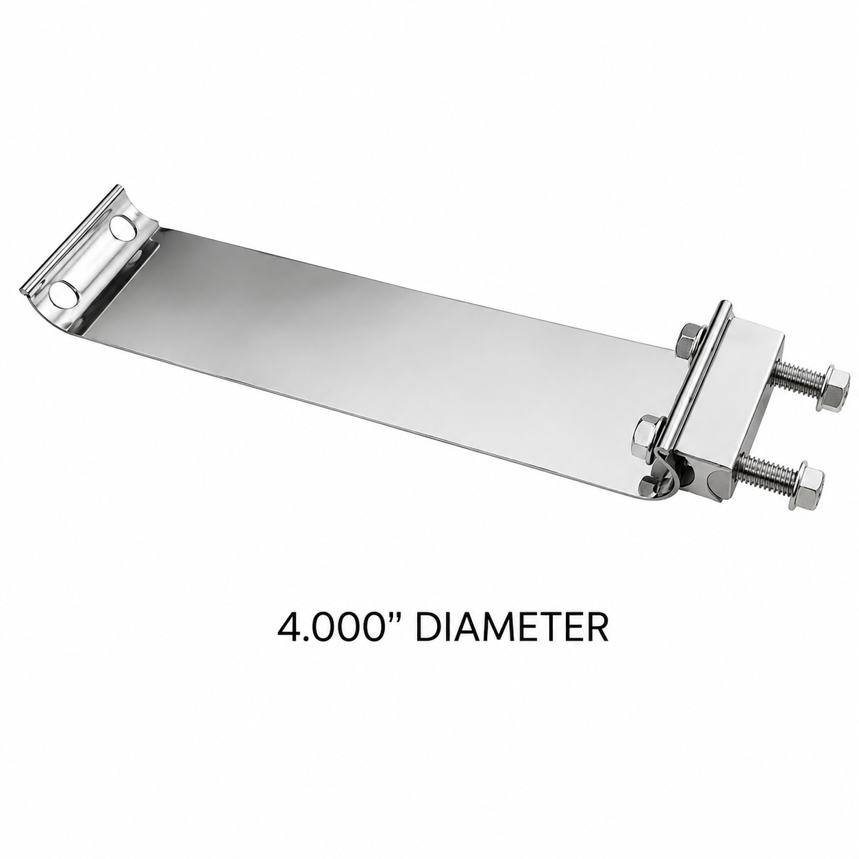 Exhaust Band Clamp Flat 4in Compatible with Universal Applications – Stainless Steel EZ Seal Type – Compatible with E40ST – J000216