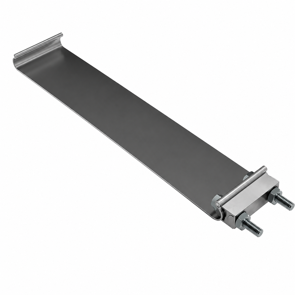 Exhaust Band Clamp Flat 6in Compatible with Universal Applications – Stainless Steel EZ Seal Type – Compatible with E60ST – J000218 – X004539