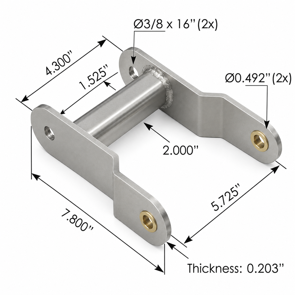 Exhaust Bracket Compatible with Freightliner Applications – Compatible with A0428822000
