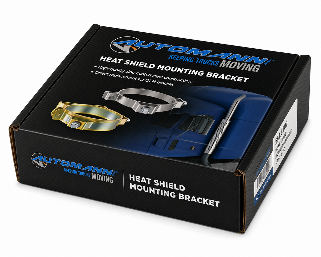 Mounting Bracket Heat Shield Compatible with International IHC Applications – 5in Diameter Pipe – 409 Stainless Steel – Compatible with FLTEC50PSTS – 3558220C1 – 3780801