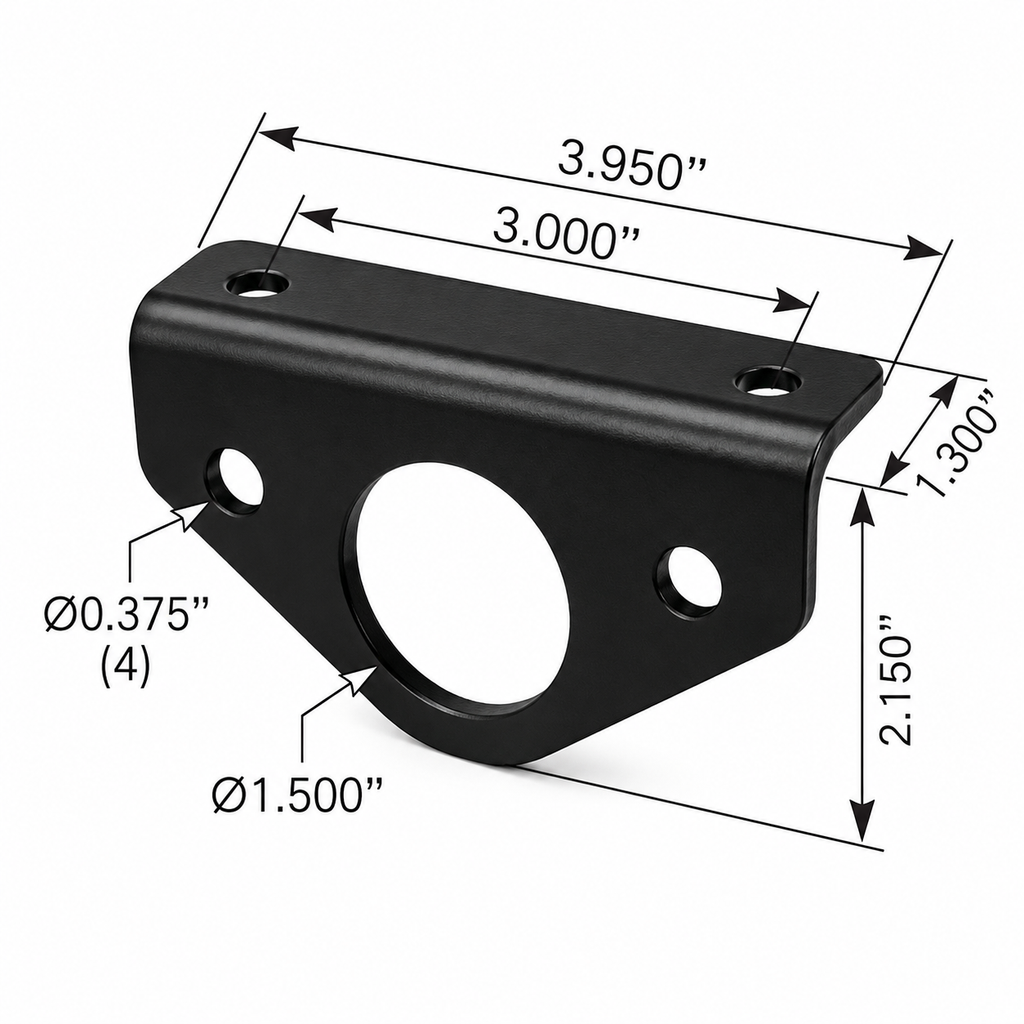 Exhaust Bracket Compatible with Kenworth T600 T800 W900 Aerocab Applications – Use with M13101 Mount – Compatible with K0542952