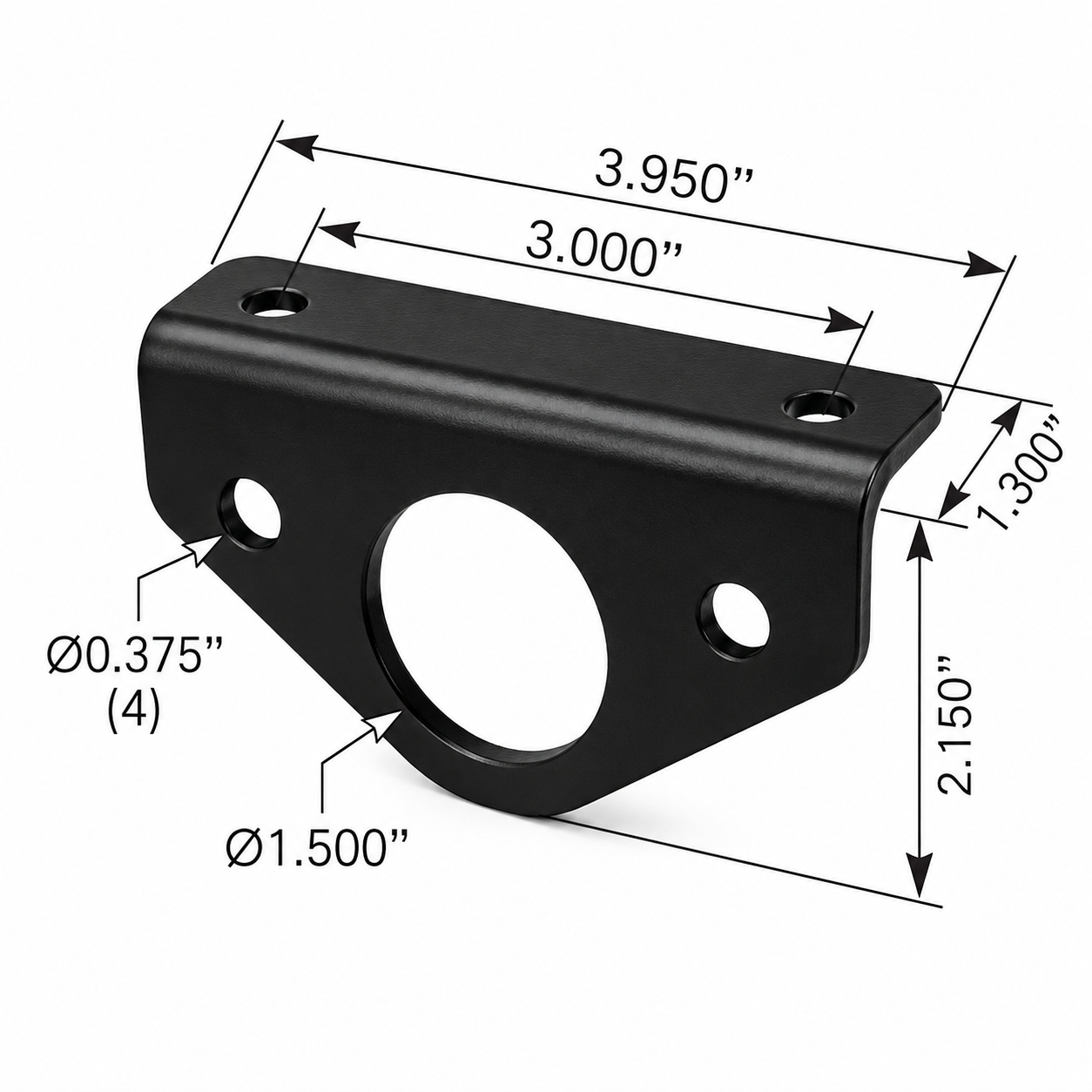 Exhaust Bracket Compatible with Kenworth T600 T800 W900 Aerocab Applications – Use with M13101 Mount – Compatible with K0542952