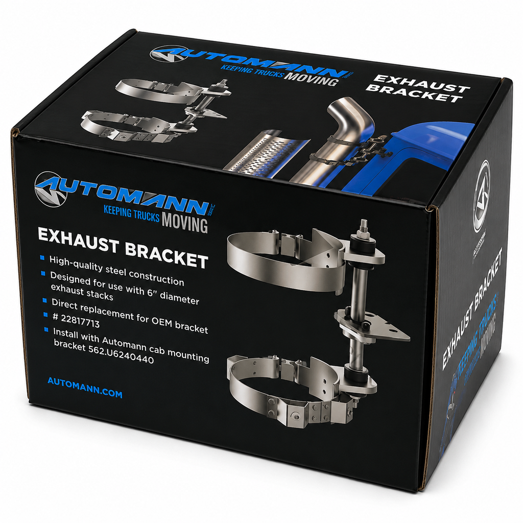 Exhaust Bracket Compatible with Mack GU712 GU713 GU812 GU813 CXU612 CXU613 2011-2018 Applications – Upper Stack Mount – Compatible with 21398449 – 22817713 – 23681459