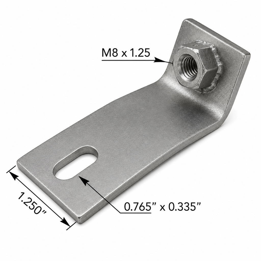Heat Shield Bracket Compatible with Peterbilt Applications – Zinc Coated Steel – Compatible with M116214