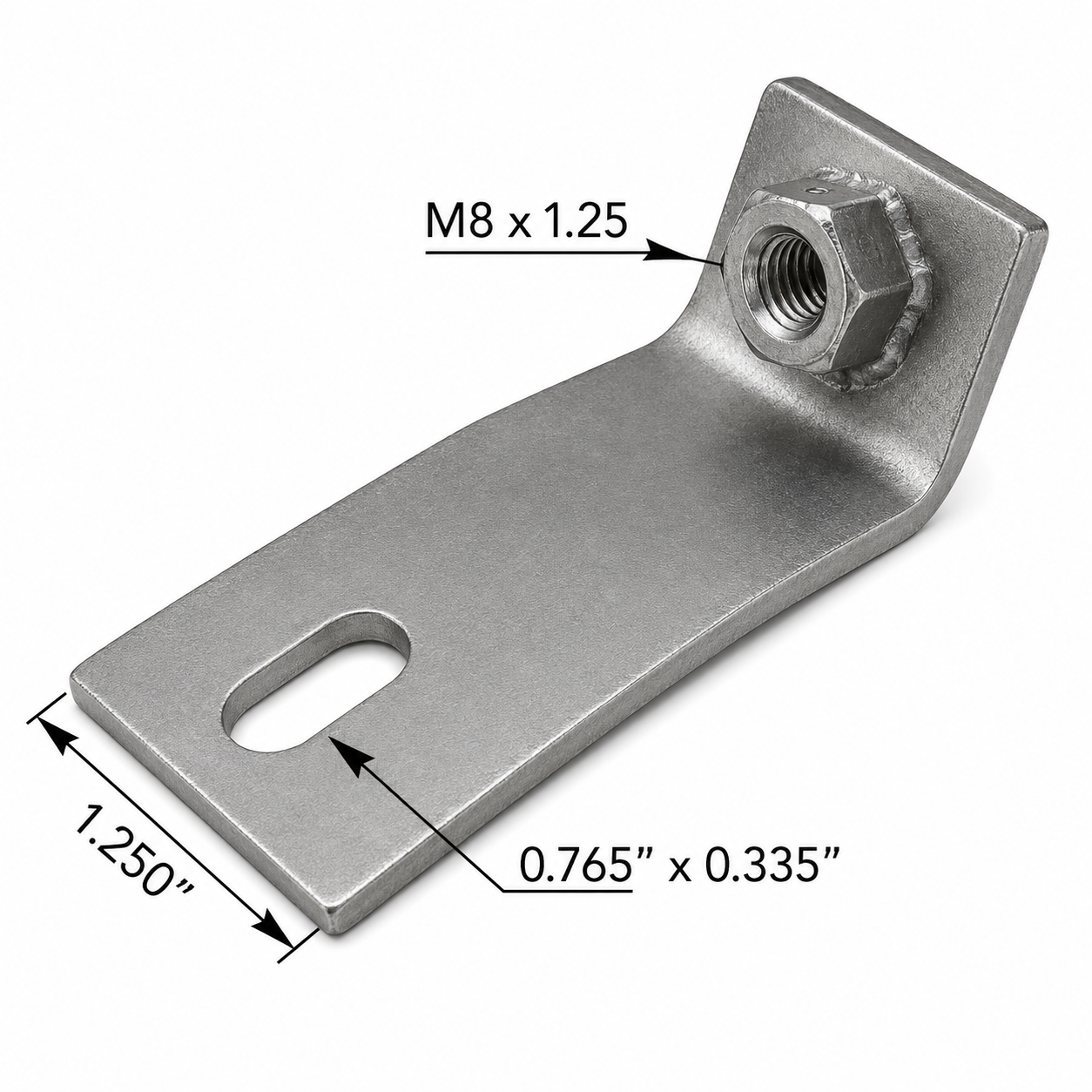 Heat Shield Bracket Compatible with Peterbilt Applications – Zinc Coated Steel – Compatible with M116214