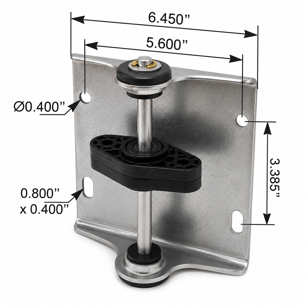 Exhaust Mount Bracket Assembly Compatible with Kenworth T800 W900 Peterbilt 388 389 Applications – Includes M136109KUB – Compatible with M111917004