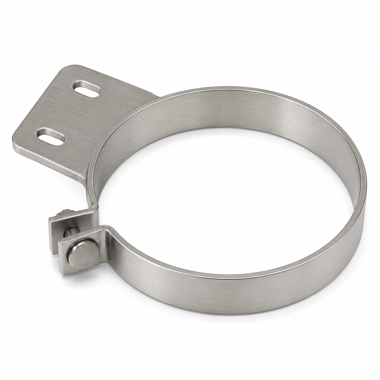 Stack Mounting Bracket 7in Compatible with Peterbilt Applications – Polished Stainless Steel – Compatible with OS7PBS