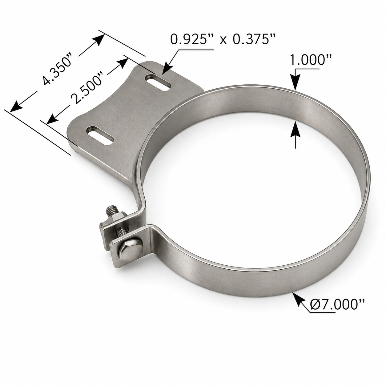 Stack Mounting Bracket 7in Compatible with Western Star Applications – Bolts Directly to Factory Cab Brackets – Compatible with MB7WSS
