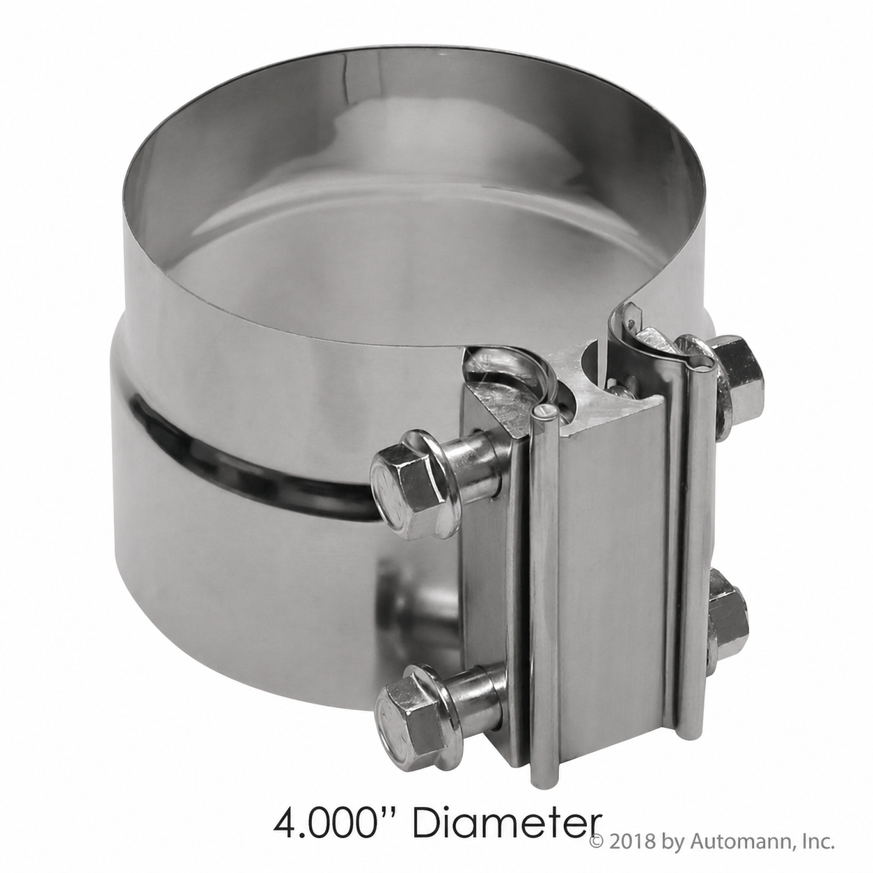 Exhaust Band Clamp 4in Compatible with Universal Applications – Preformed Stainless Steel – Compatible with 40PLA – W33224