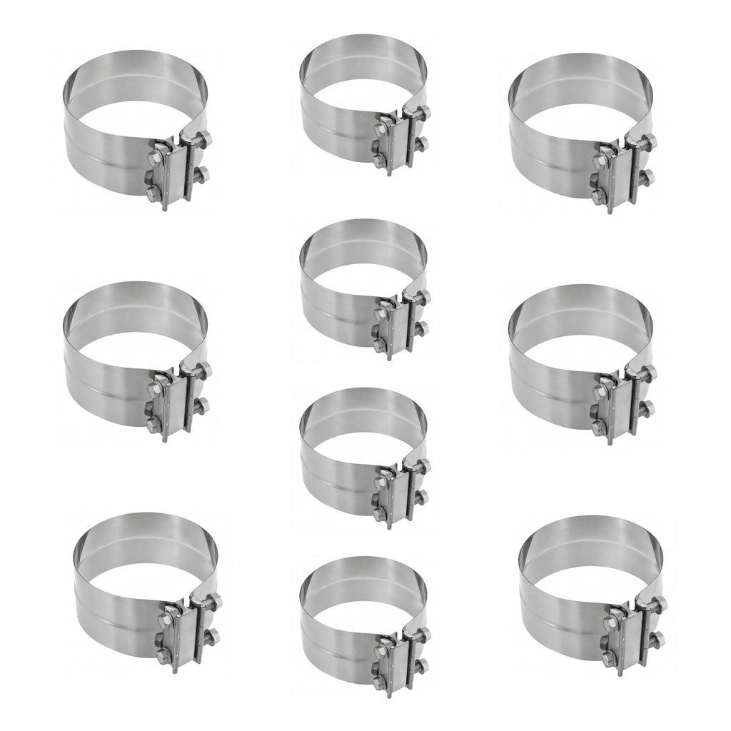 Exhaust Band Clamp Preformed 6in Compatible with Universal Applications – Stainless Steel – Compatible with 21339 – W33271