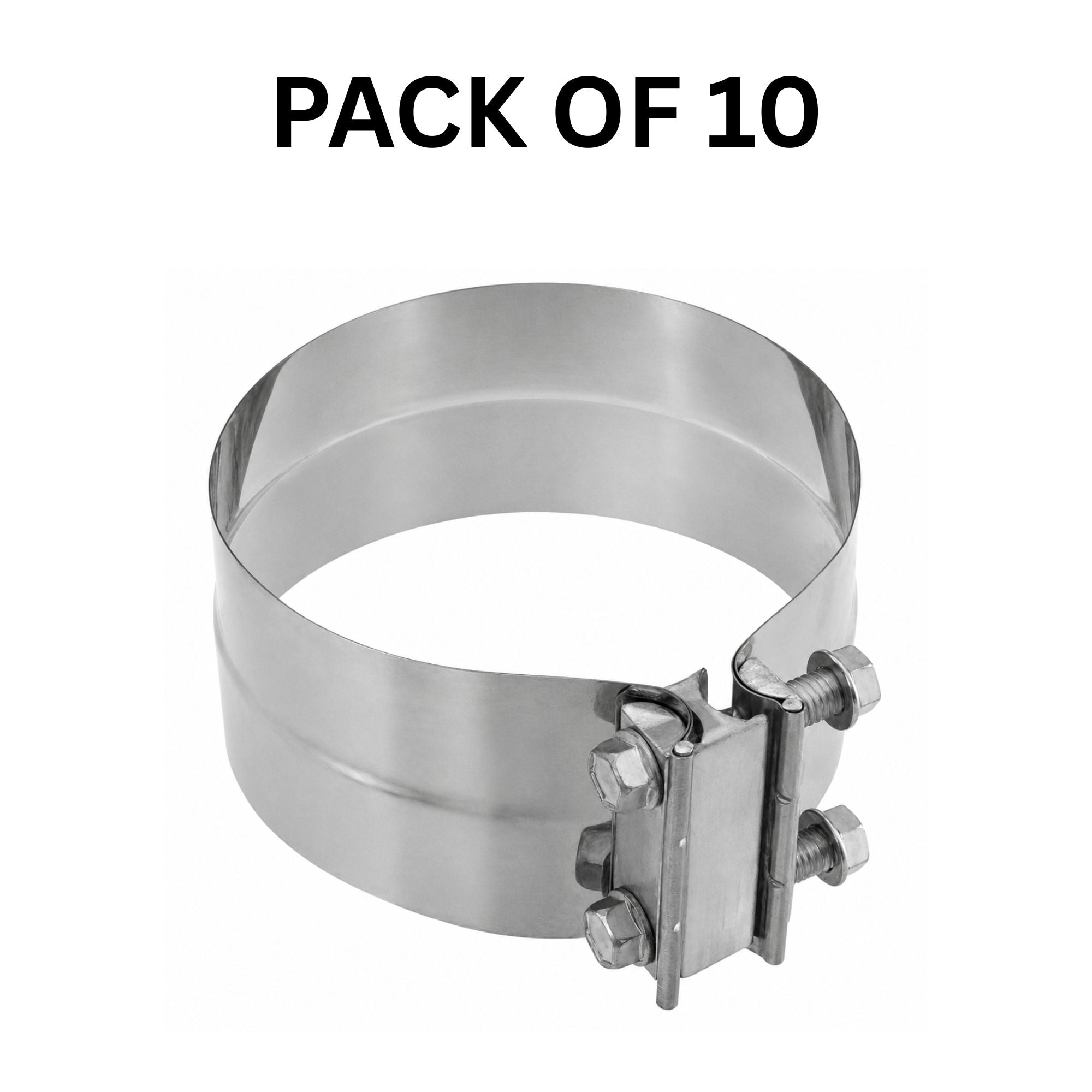 Exhaust Band Clamp Preformed 6in Compatible with Universal Applications – Stainless Steel – Compatible with 21339 – W33271