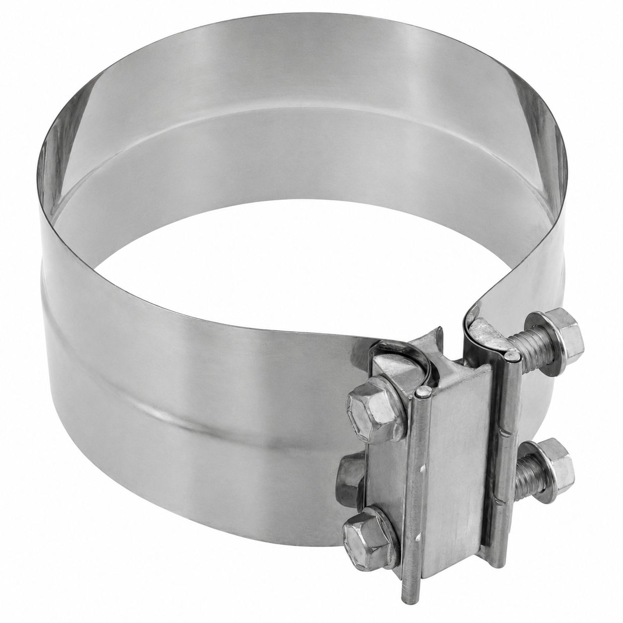 Exhaust Band Clamp Preformed 6in Compatible with Universal Applications – Stainless Steel – Compatible with 21339 – W33271