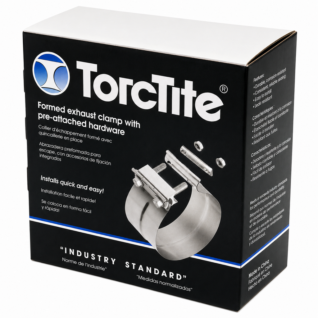 Exhaust Band Clamp Preformed 6in Compatible with Universal Applications – Stainless Steel – Compatible with 21339 – W33271