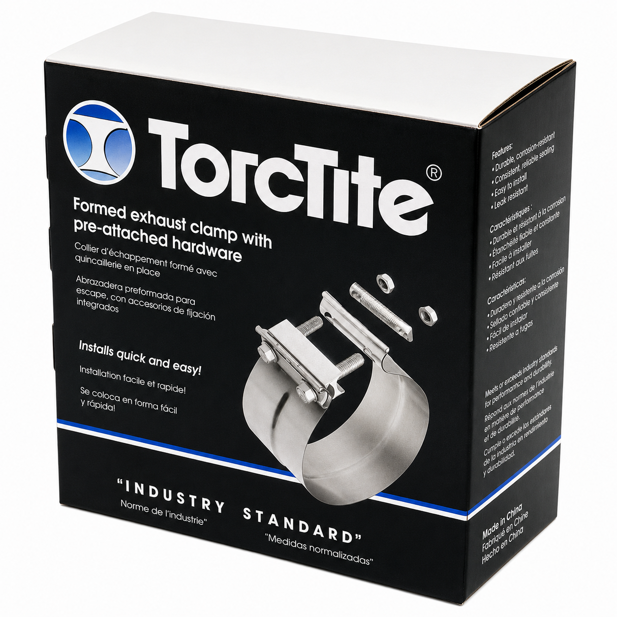 Exhaust Band Clamp Preformed 6in Compatible with Universal Applications – Stainless Steel – Compatible with 21339 – W33271