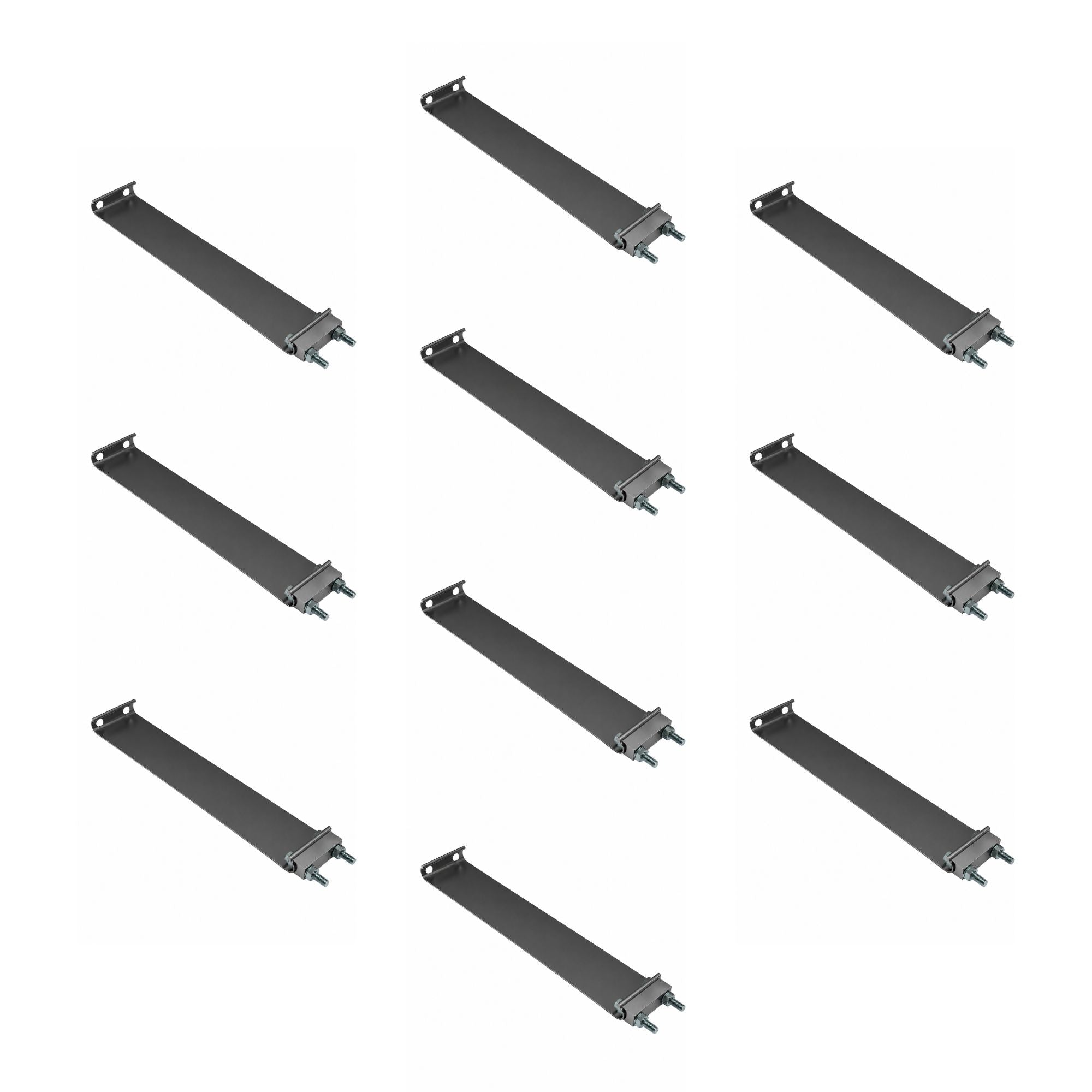 Exhaust Band Clamp Flat 7in Compatible with Universal Applications – Stainless Steel EZ Seal Type – Pack of 10 – Compatible with EZ7SS – E70ST