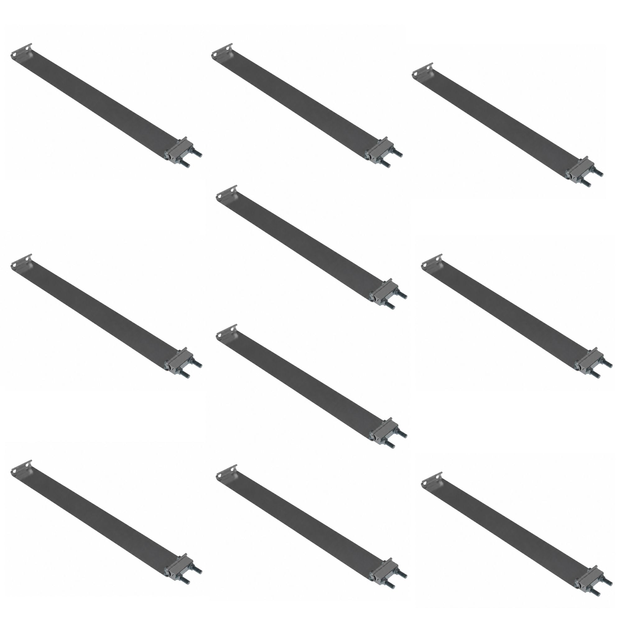 Exhaust Band Clamp Flat 8in Compatible with Universal Applications – Stainless Steel EZ Seal Type – Pack of 10 – Compatible with E80ST