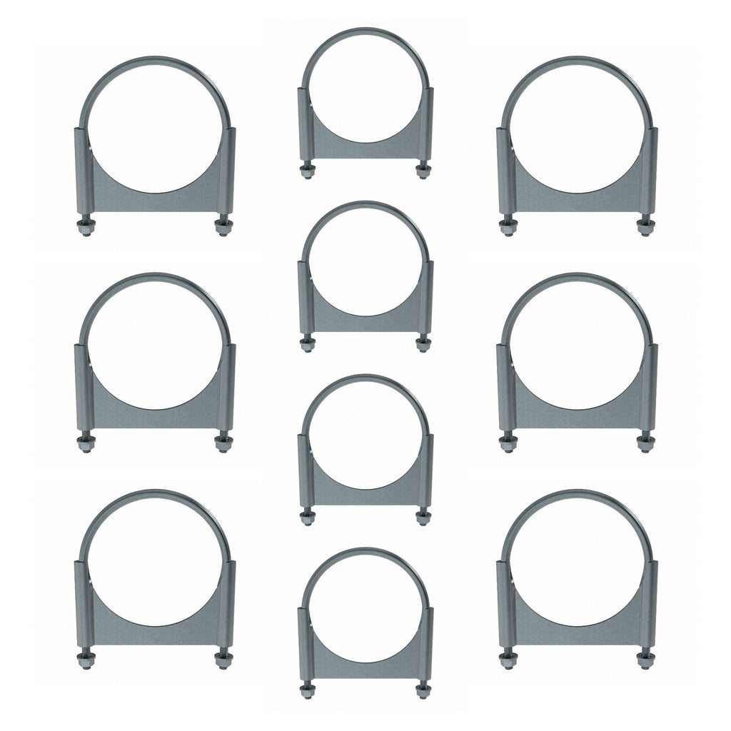 Guillotine Clamp 5in Compatible with Universal Applications – Round Zinc Coated Steel – Pack of 10