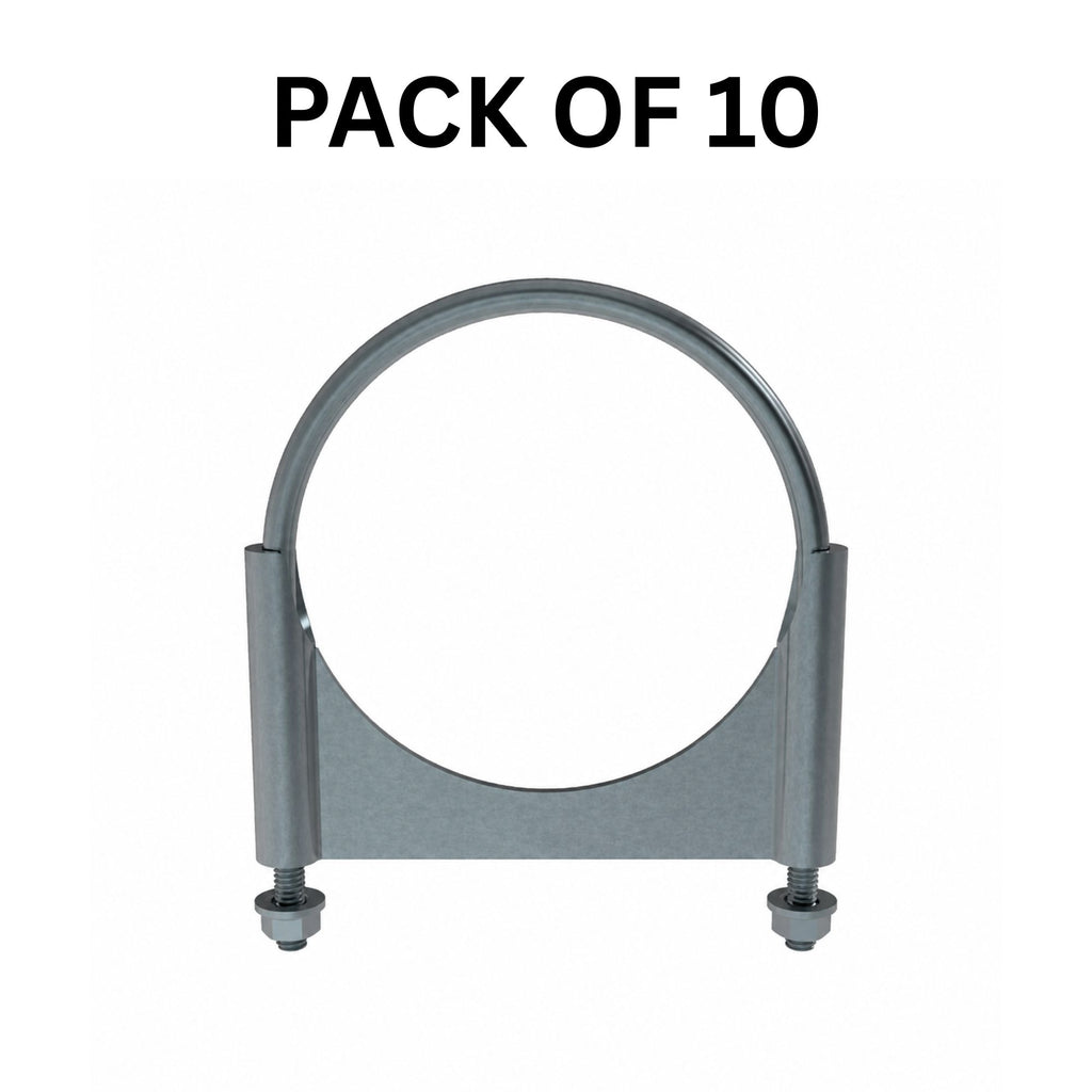 Guillotine Clamp 5in Compatible with Universal Applications – Round Zinc Coated Steel – Pack of 10
