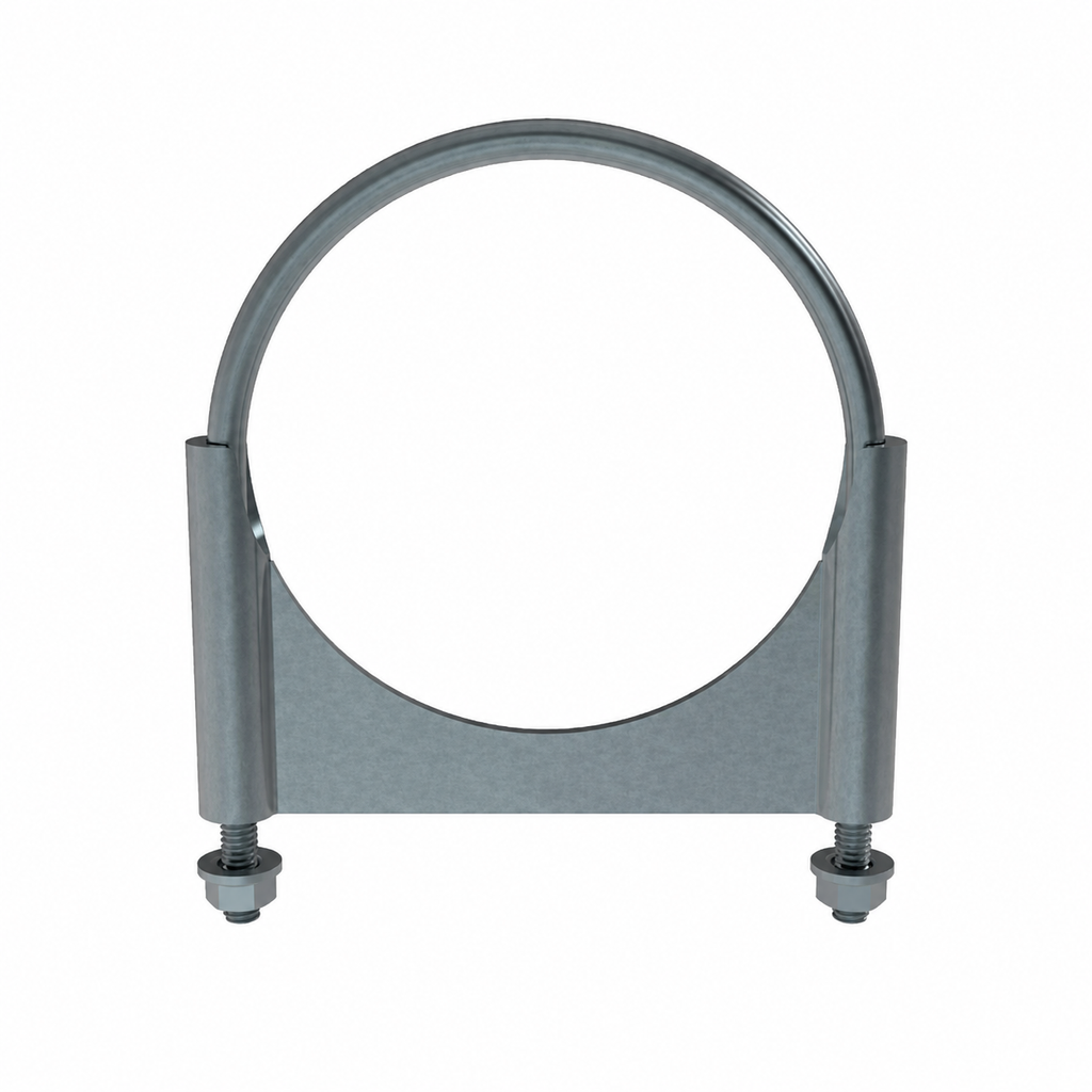 Guillotine Clamp 5in Compatible with Universal Applications – Round Zinc Coated Steel – Pack of 10