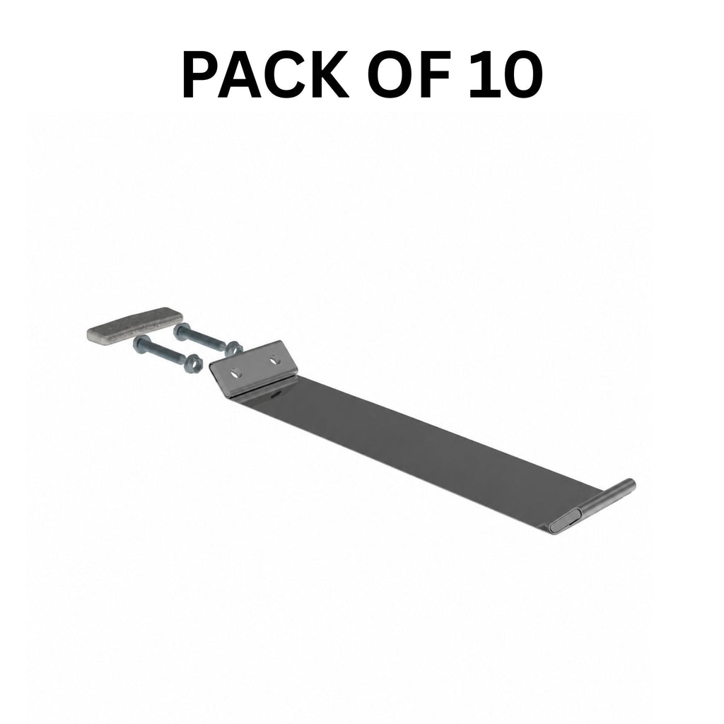 Exhaust Band Clamp Flat Early Style 4in Compatible with Universal Applications – Stainless Steel – Compatible with FL4SS – X004482