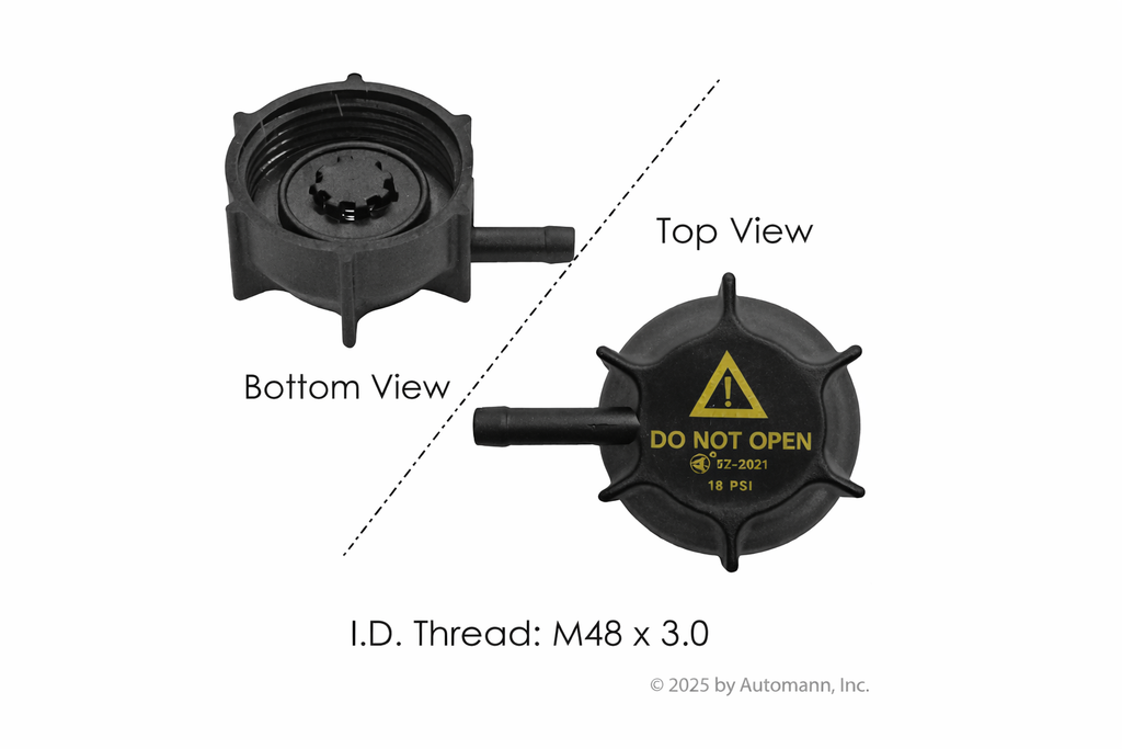 Surge Tank Cap for Mack Volvo – Cooling System Pressure Cap – Compatible with OEM 20968843 21314359