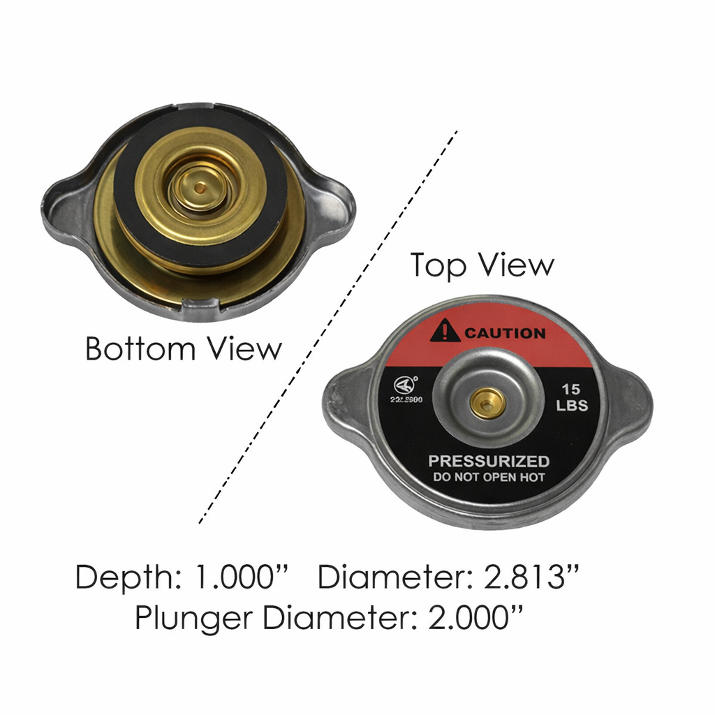 Radiator Cap 15LB for Kenworth – Heavy Duty Cooling System Pressure Cap – Compatible with OEM RC1540